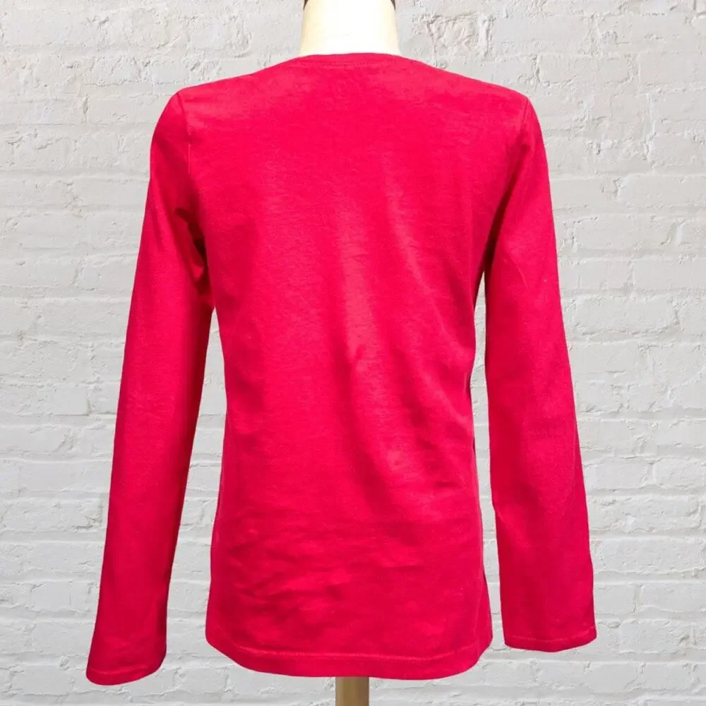 The Children’s Place Vintage “Dear Santa” Glitter Tee 7/8 – Holiday Y2K